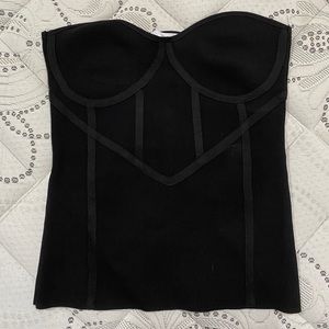 Zara Black strapless top